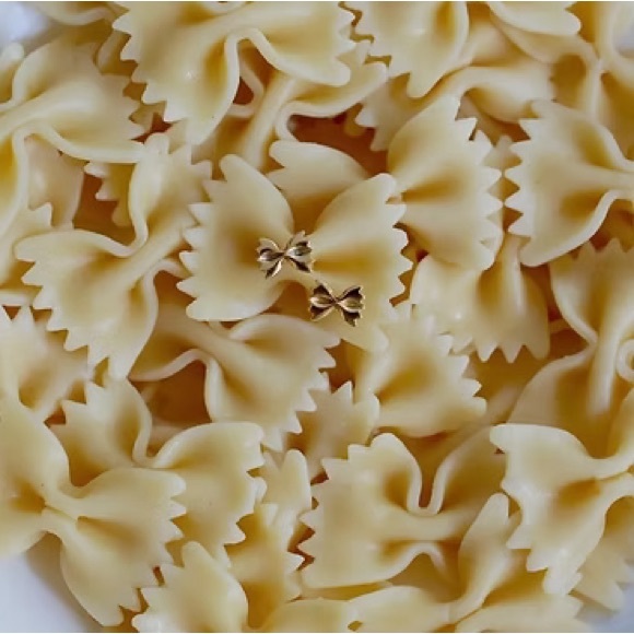 NIB : Farfalle Bow Tie Stud Earrings - Picture 3 of 3